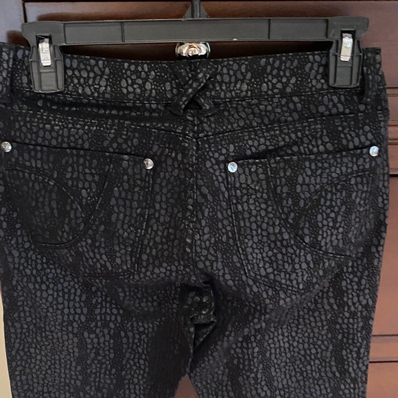Black Patterned Pants - Picture 6 of 10